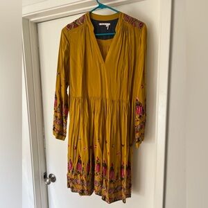 Anthropologie Embroidered Dress